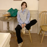 Vフロントオーバーラップニットベスト