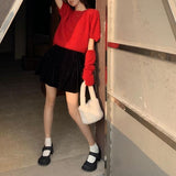 アームウォーマー付きニット