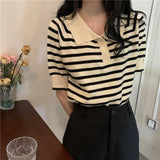 ボーダーポロシャツ