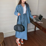 デニムシャツセットアップ