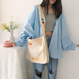 アヒルワッペンスクールバッグ