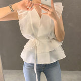 ウエストリボンシアーブラウス