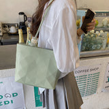 菱柄バケットバッグ