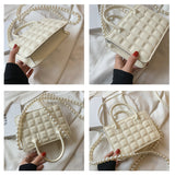 キルティングボックスバッグ