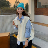 淡色ニットベストセット