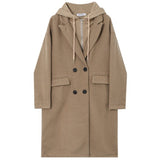 レイヤード風ダブルコート