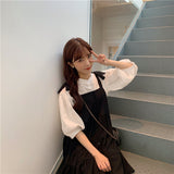 フレンチシャツ&リボンワンピース