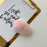 ふわふわリアルファーヘアクリップ