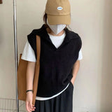 ポロカラーニットベスト