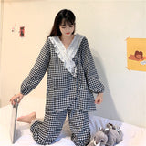 ギンガムチェックルームウェア