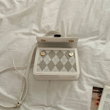 アーガイル柄ショルダーバッグ