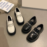 ダブルチェーン厚底ローファ