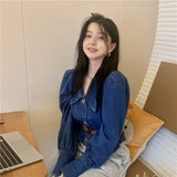 ショートデニムトップス/ジャケット