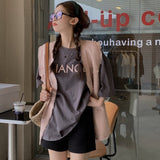 ツイード風ジレ&オーバーロゴTシャツ【単品販売】