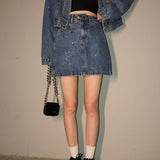 ダメージデニムセットアップ