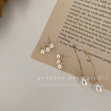 バックロングパールピアス