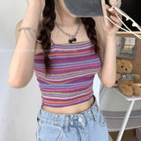 カラーボーダーキャミソール