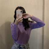 【19色展開】ベーシックハイネックトップス