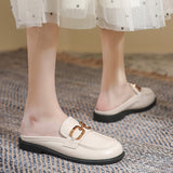 チェーンベルトミュールローファー