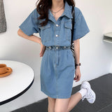 セットアップ風デニムワンピース