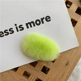 ふわふわリアルファーヘアクリップ