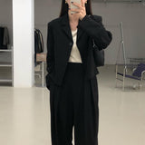 ショートジャケット&ダブルタックパンツセットアップ