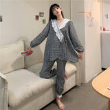 ギンガムチェックルームウェア