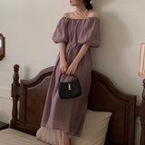 オフショルダーワンピース