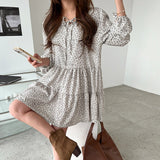 ルーズフローラルワンピース