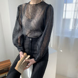 しわ加工デザイントップス