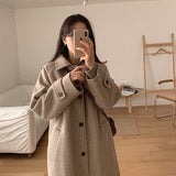 ウールブレンドロングコート