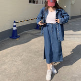 デニムシャツセットアップ