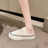 バイカラーキャンバススニーカーサンダル