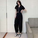 半袖ショートジャケットセットアップ