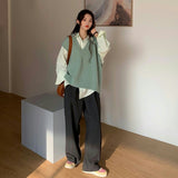 淡色ニットベストセット