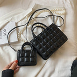 キルティングボックスバッグ