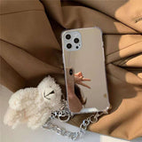 ミラーベアドールチェーンiPhoneケース