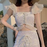 ハイウエストギャザースイムウェア