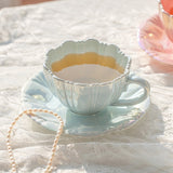 オパールフラワーマグカップ&ソーサー