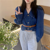 ショートデニムトップス/ジャケット