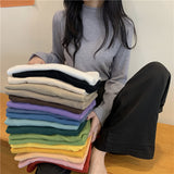 【19色展開】ベーシックハイネックトップス