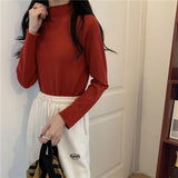 【19色展開】ベーシックハイネックトップス