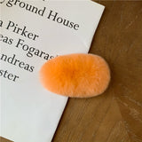 ふわふわリアルファーヘアクリップ