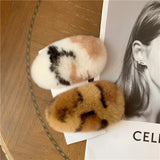 ふわふわリアルファーヘアクリップ