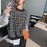 モノトーン柄ベスト