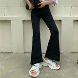 ハイウエストフレアデニム