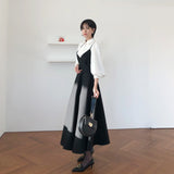 ボリュームスリーブシャツ+リボンワンピース【単品販売】