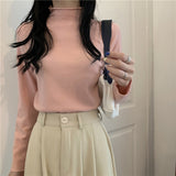 【19色展開】ベーシックハイネックトップス