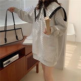 ビッグカラースウェットワンピース