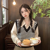 フェイクレイヤードボーダートップス